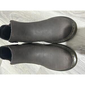 Dr.  doc Martens Kids Brown Leather Ankle Boots‎